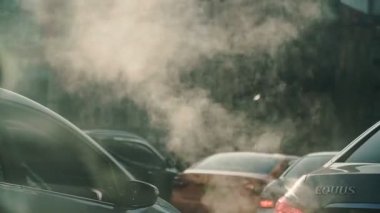 Seul Güney Kore - 26 Ocak 2019. Şehrin dumanla kirlenmesi. Seul Güney Kore