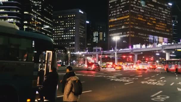 Seoul South Korea Janeiro 2019 Vida Noturna Cidade Seul — Vídeo de Stock
