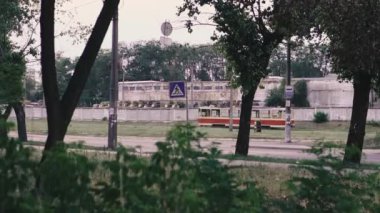 Kiev şehrinin yoksul ilçeleri. Ukrayna.