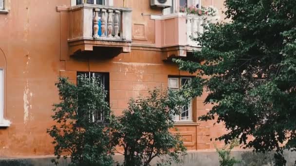 Chudé Čtvrti Kyjevského Města Ukrajina — Stock video