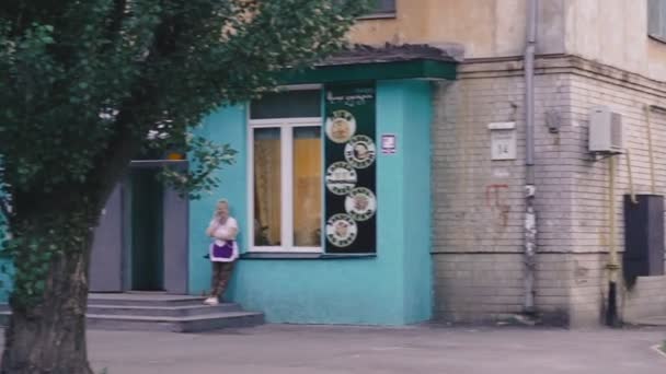 Киев Украина Июня 2019 Года Бедный Район Окраине Города Украина — стоковое видео