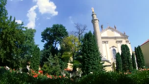 Monumento Alla Storia Della Cultura Dell Architettura Cattedrale Kamenets Podolsky — Video Stock