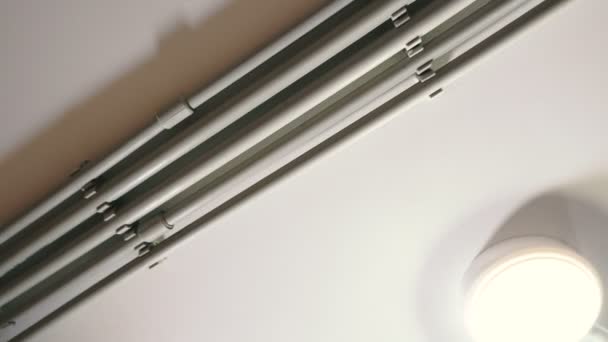 The heating system and hot water in a private house — Stock Footage Heating System Hot Water Private House Video Clip
