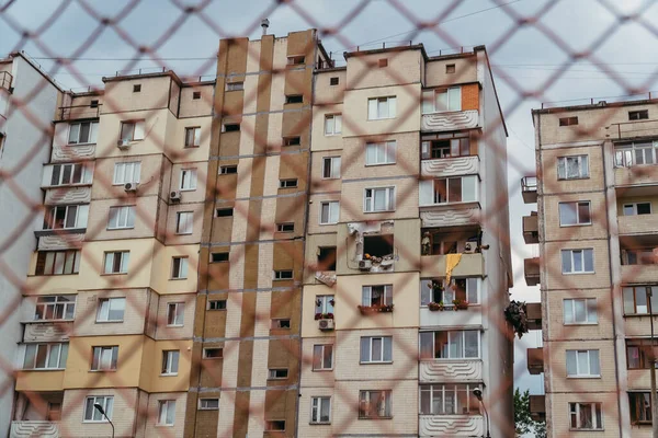 Explosión Casa Explosión Casa Como Resultado Una Fuga Gas Ucrania — Foto de Stock