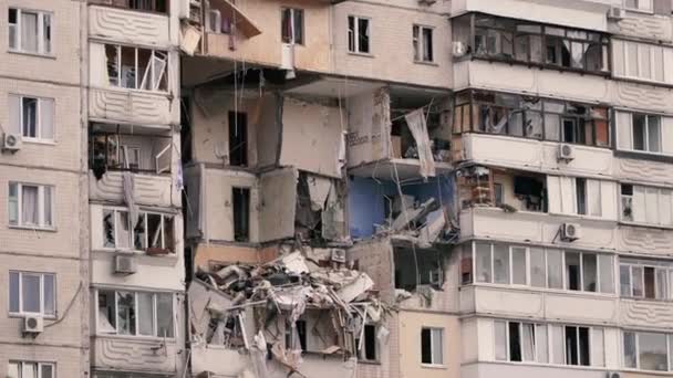 Explosion Maison Explosion Une Maison Suite Une Fuite Gaz Ukraine — Video