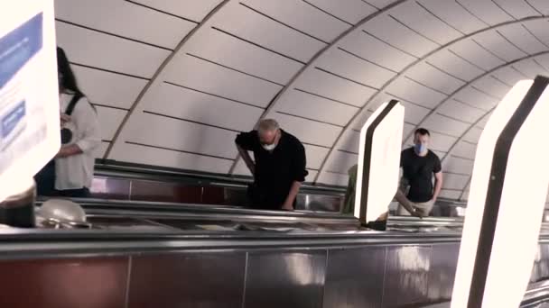 Kiev Ukraine Juni 2020 Het Werk Van Kiev Metro Tijdens — Stockvideo