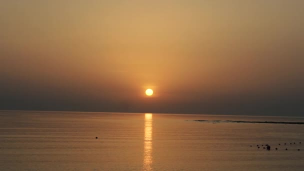 Mer Lever Soleil Sur Fond Mer Egypte Mer Rouge — Video