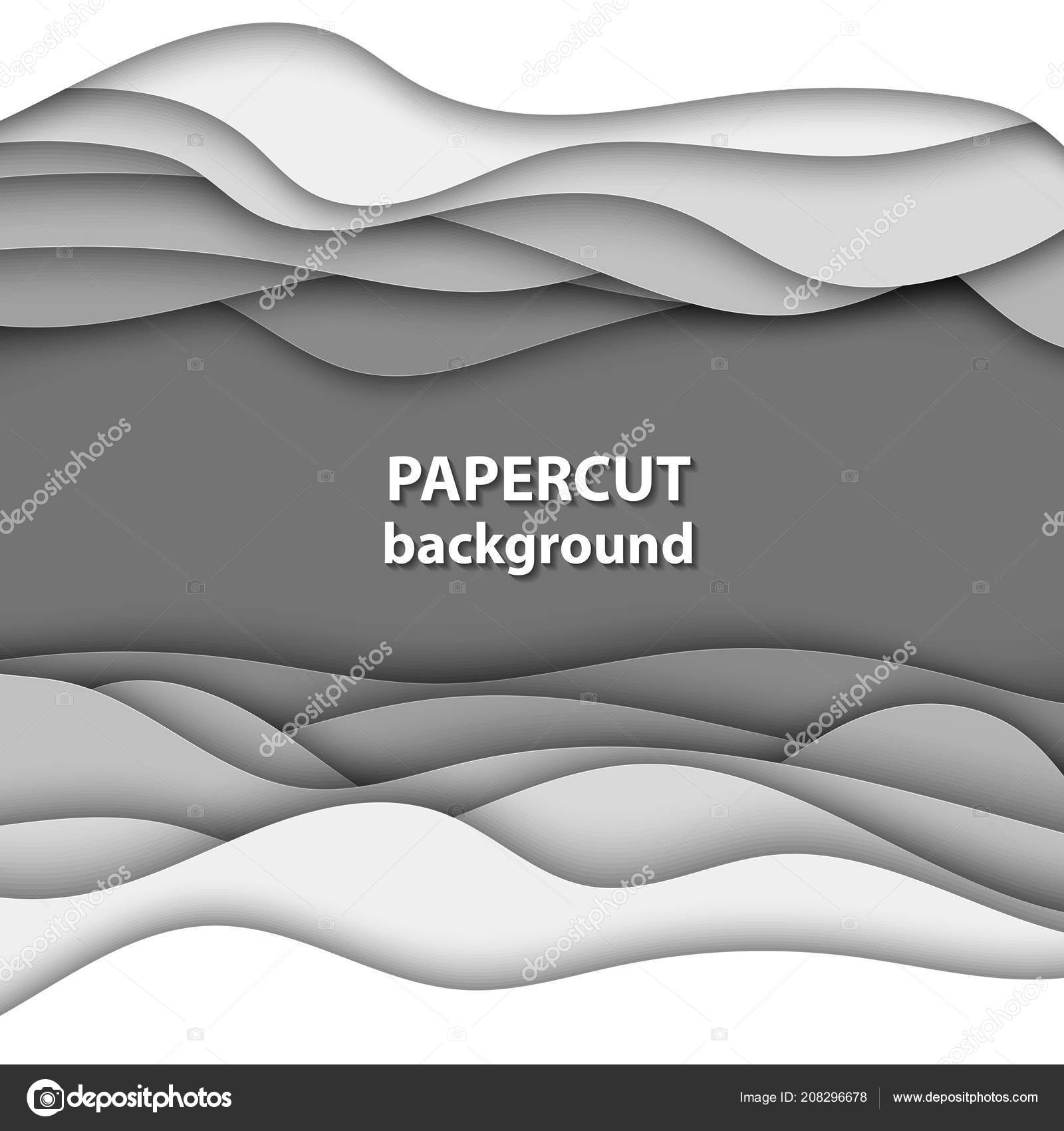 Abstract paper cut shapes Vector Art Stock Images | Depositphotos