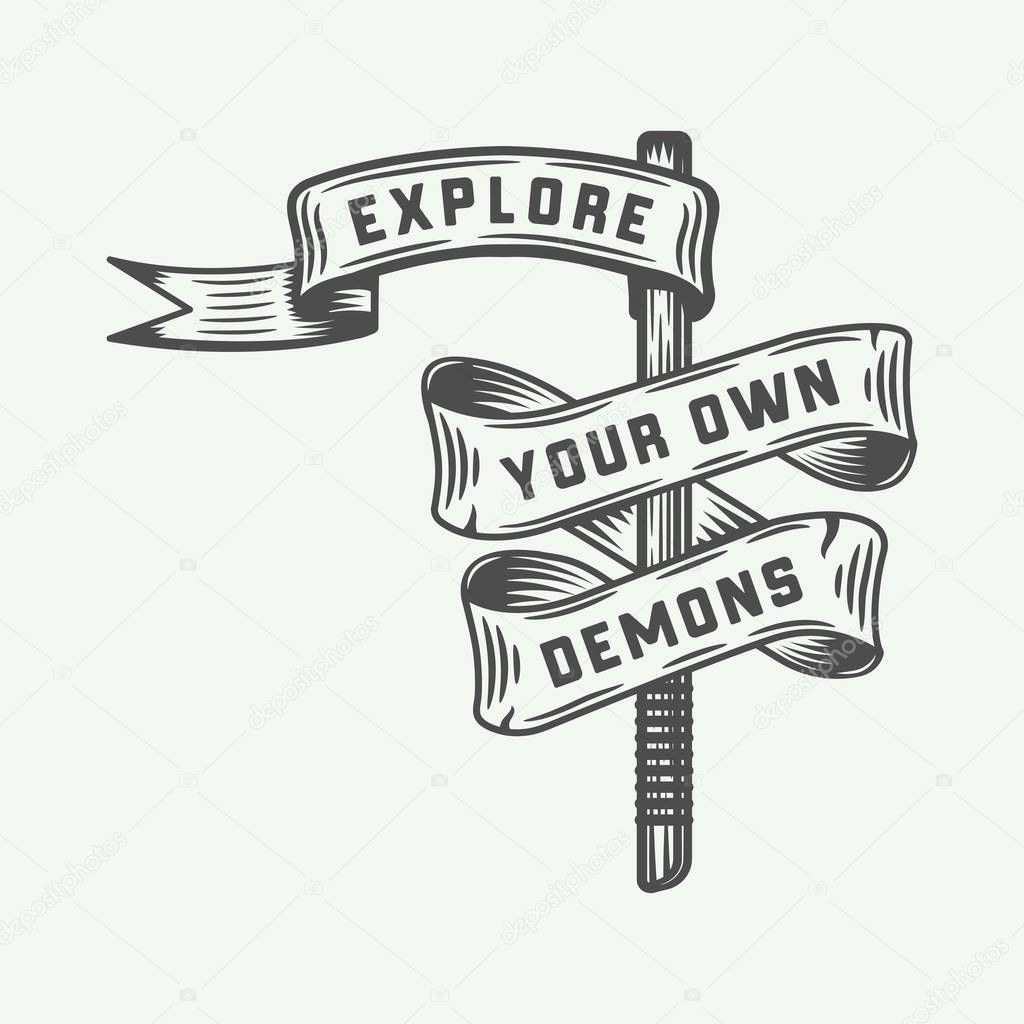 Fighting motivational and inspirational typography poster. Graphic Art. Vector Illustration.