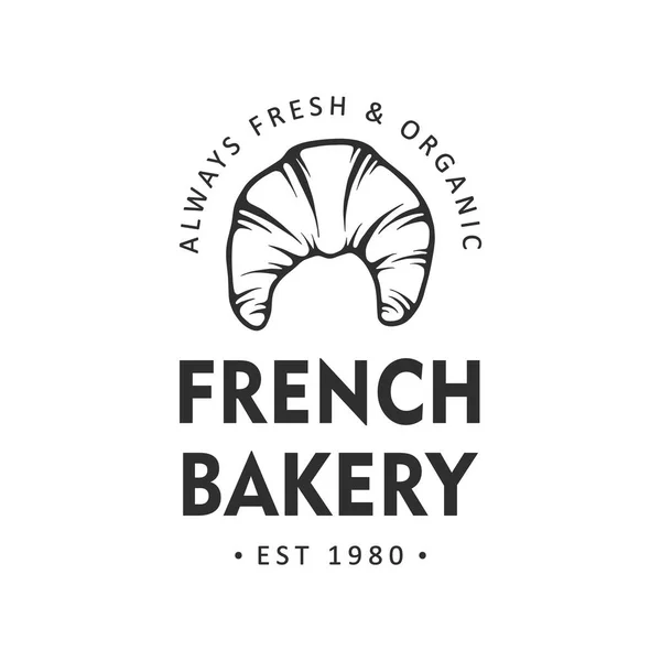 Estilo Vintage Panadería Etiqueta Tienda Insignia Emblema Logotipo Arte Gráfico — Archivo Imágenes Vectoriales