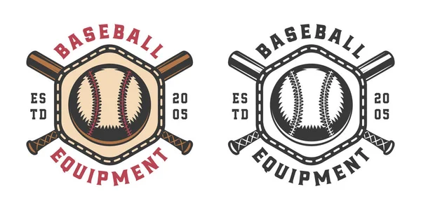 Vintage honkbal sport logo, embleem, badge, mark, label. — Stockvector