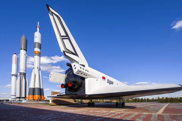 Museu Espacial Sob Céu Aberto Centro Espacial Nacional Cazaquistão Imagem De Stock