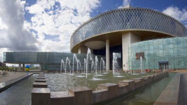 Okul Astana şehir içinde Sarayı. Kazakistan. Fotoğraf 25.09.2018 çekilmişti