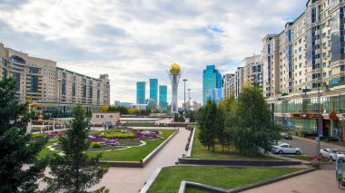 Central bulval in Nur-Sultan (Astana). Kazakhstan.  clipart