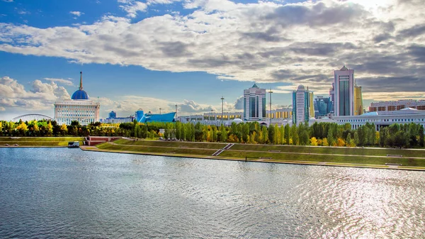 Atual Presidente Park Nur Sultan Astana Deve Ver Mais Ação Imagens Royalty-Free