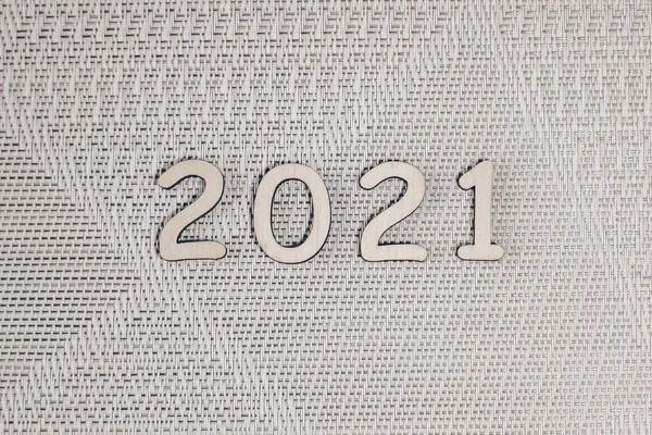 Mutlu Noeller ve mutlu yıllar konsepti, ahşap numaralar 2021