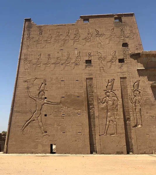 Templo Antigo Edfu Egito — Fotografia de Stock