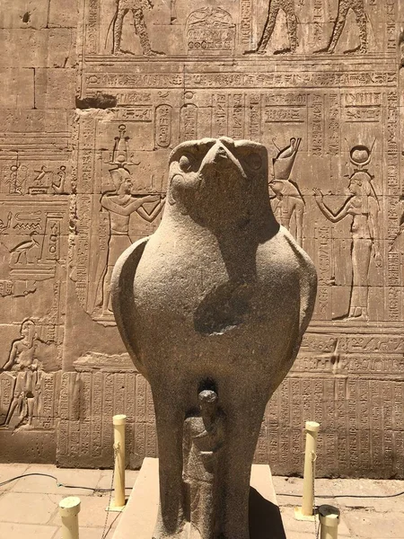 Ancien Temple Edfu Egypte — Photo