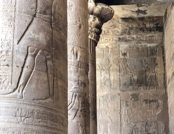 Forntida Tempel Edfu Egypten — Stockfoto