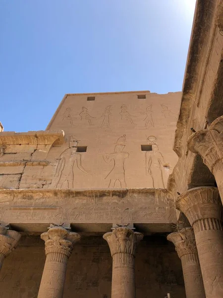 Templo Antigo Edfu Egito — Fotografia de Stock