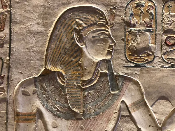 Egyptische Hiërogliefen Vallei Der Koningen — Stockfoto