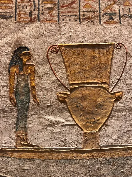 Egyptische Hiërogliefen Vallei Der Koningen — Stockfoto
