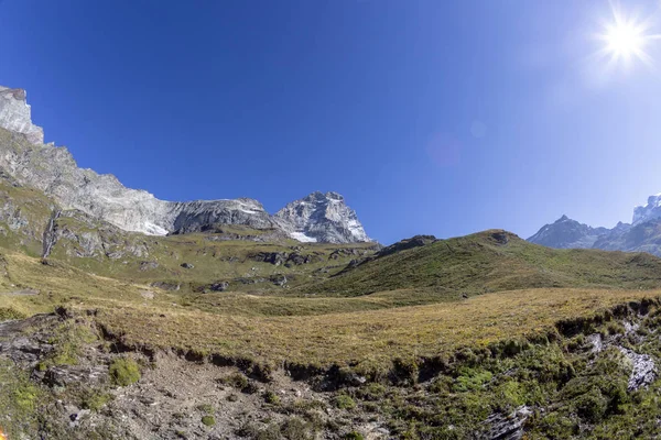 Κοιλάδα Του Όρος Cervino Μάτερχορν — Φωτογραφία Αρχείου