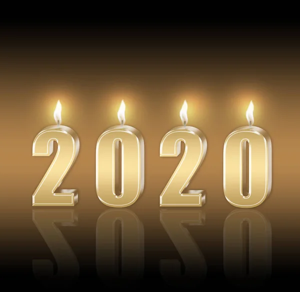 기쁜 성 탄과 행복 한 새 해 2020 — 스톡 사진