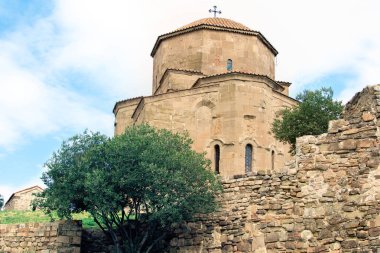 Mtsheta, Georgia. Antik Dünya Mirası, Gürcü Ortodoks Jvari Manastırı .