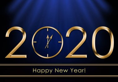 Mutlu Yıllar 2020. Yeni Yıl Saati