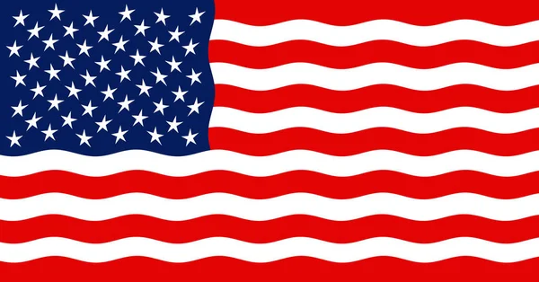 Amerikaanse Vlag Illustratie Een Spandoek Juli Usa Dag — Stockfoto