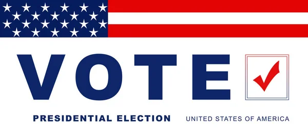 2020 Bandiera Elettorale Presidenziale Degli Stati Uniti America Con Simboli — Foto Stock