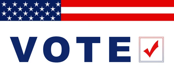 2020 Amerikai Egyesült Államok Elnöki Választás Banner Usa Symbols Illusztráció — Stock Fotó