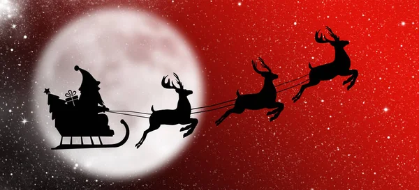 नडर Sleigh उपह समस समस — स्टॉक फ़ोटो, इमेज