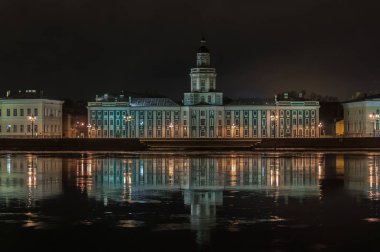 Kışın St. Peterburg 'da bir gece 