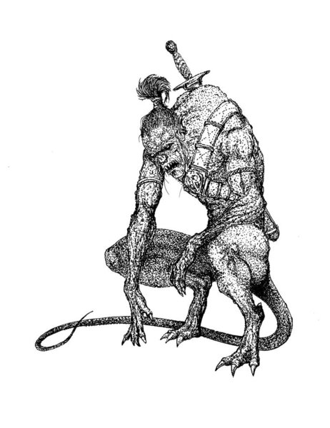 Воин орк темной армии воин тьмы охотник на меч монстра монстра монстра