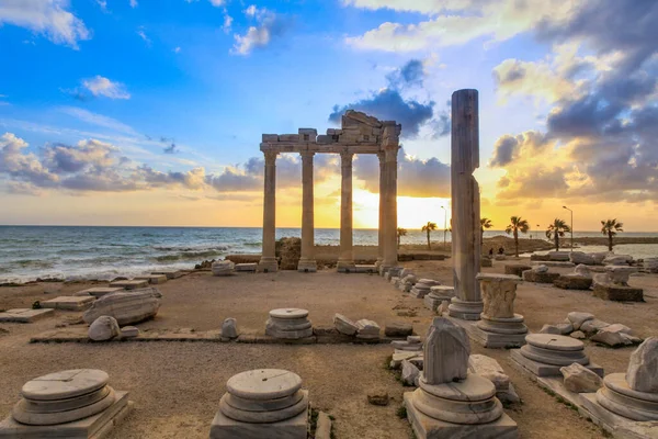 Antike Ruinen Der Römischen Zivilisation Antalya Side — Stockfoto