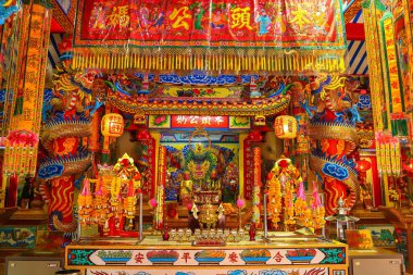 Roi Et, Thailand - Ocak 3,2017: Çin tapınak güzel.