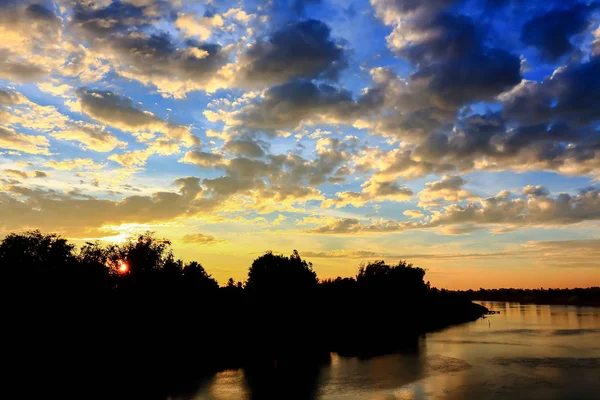 Belle Atmosphère Ciel Lever Soleil — Photo