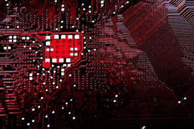 Closeup elektronik devre kartı arka plan. Bilgisayar donanım.