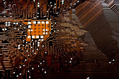 Closeup elektronik devre kartı arka plan. Bilgisayar donanım.