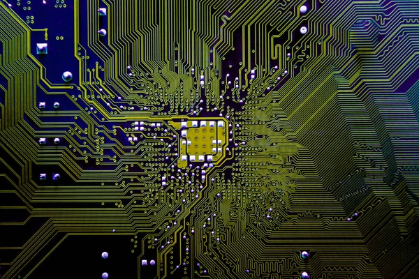 Closeup elektronik devre kartı arka plan. Bilgisayar donanım.