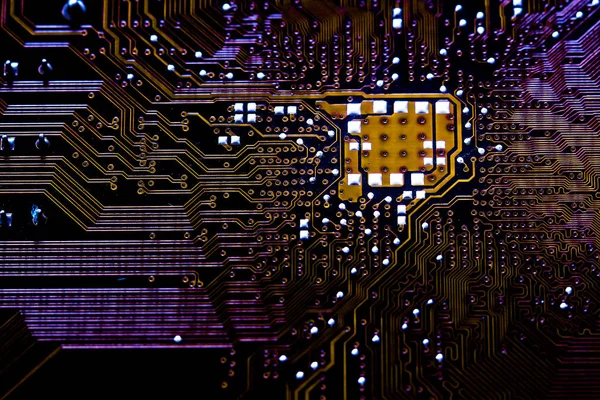 Closeup elektronik devre kartı arka plan. Bilgisayar donanım.