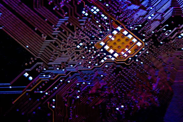 Closeup elektronik devre kartı arka plan. Bilgisayar donanım.