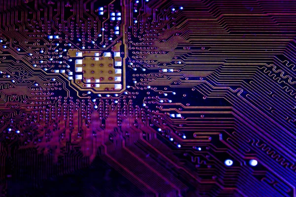 Closeup elektronik devre kartı arka plan. Bilgisayar donanım.