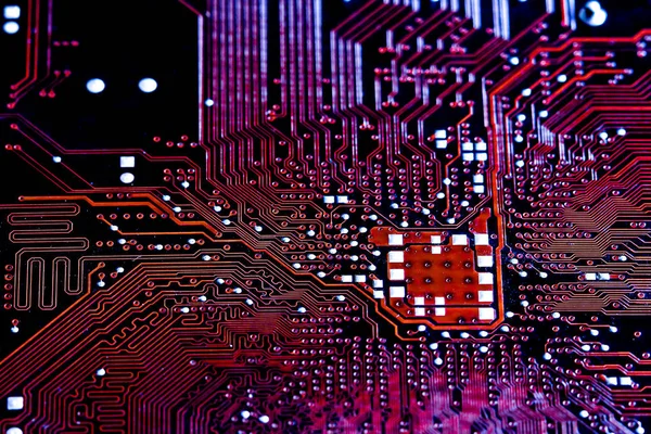 Closeup elektronik devre kartı arka plan. Bilgisayar donanım.