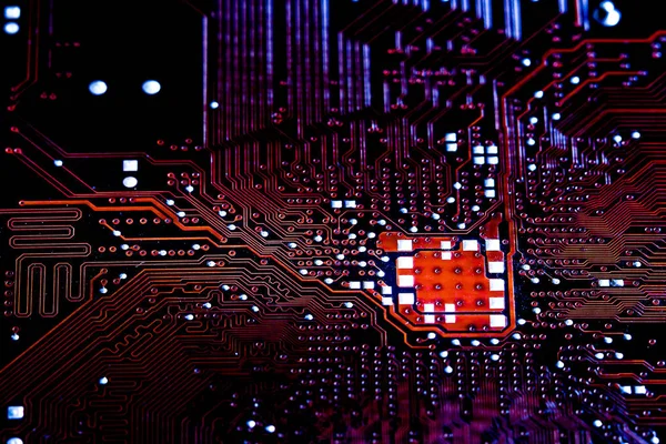 Closeup elektronik devre kartı arka plan. Bilgisayar donanım.