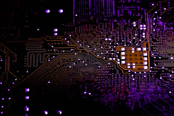 Closeup elektronik devre kartı arka plan. Bilgisayar donanım.
