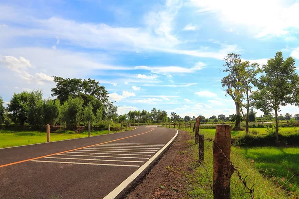 Güzel Bir Atmosferde Tayland Kırsal Yollar — Stok fotoğraf