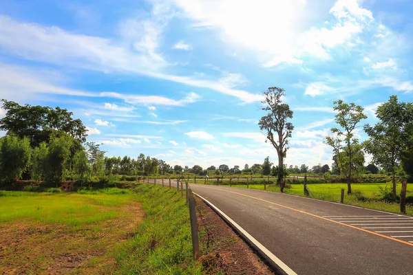 Routes Rurales Thaïlande Dans Une Belle Atmosphère — Photo